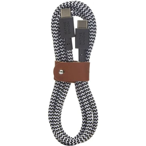 Кабель Native Union Belt Cable USB-C to USB-C Zebra (1.2 m) (BELT-C-ZEB-2-NP)