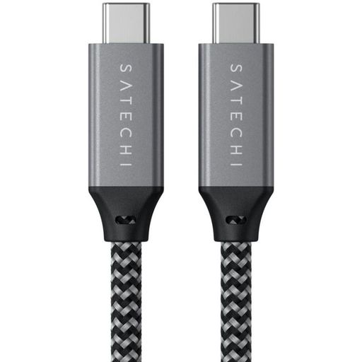 Кабель Satechi USB4 C to C Cable 100W Space Gray (25 cm) (ST-U4C25M)
