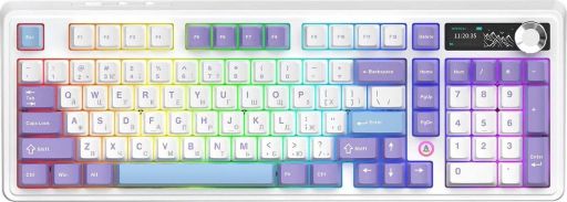 Клавіатура Ajazz AK980 V2 Maillard switches Purple White Blue (AK980-V2-M-PWB)