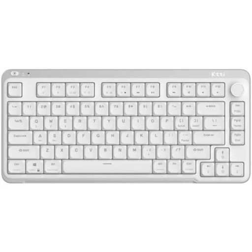 Клавиатура KZZI I75 Wireless Keyboard UA\ENG (Red Switch) White (6977534870628)