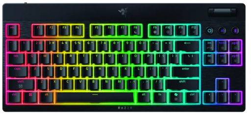 Клавіатура RAZER BlackWidow V4 Low-Profile, TKL, Green switch (RZ03-05450500-R3M1)