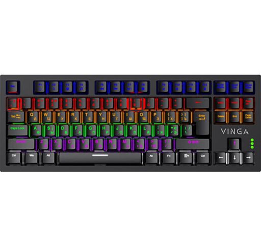 Клавиатура Vinga KBGM-110 87 key LED Blue Switch USB Black (KBGM-110 Black)