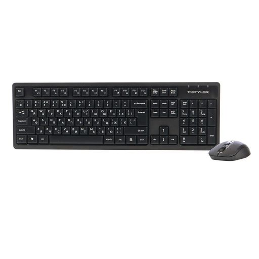 Комплект (клавіатура, миша) A4Tech FG1200 Wireless UA Black (4711421003186)