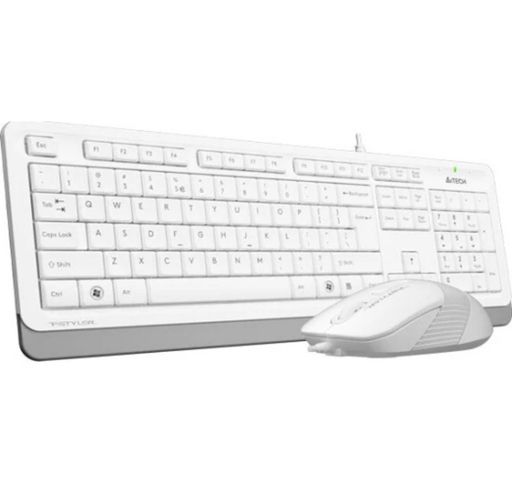 Комплект (клавиатура, мышь) A4Tech F1010 White USB