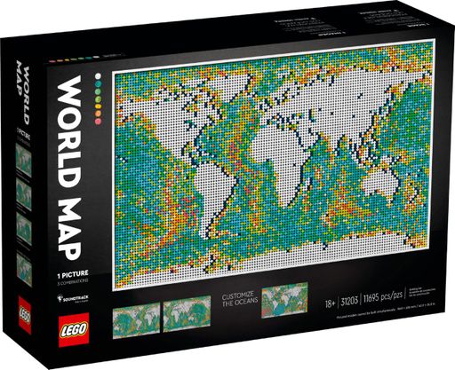 Конструктор Lego Art Мапа світу (31203)