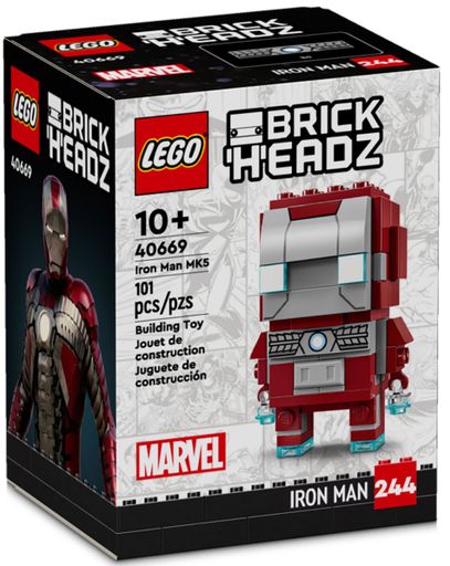 Конструктор Lego Brick Headz Железный человек MK5 (40669)