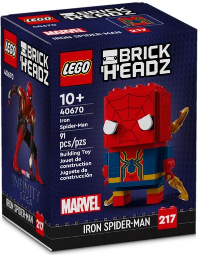 Конструктор Lego Brick Headz Железный Человек-Паук (40670)