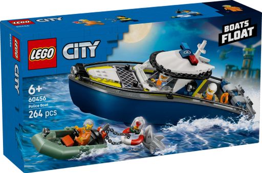 Конструктор Lego City Погоня на полицейском катере (60456)