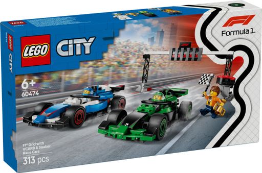 Конструктор Lego City Старт F1 с VCARB и Sauber (60474)