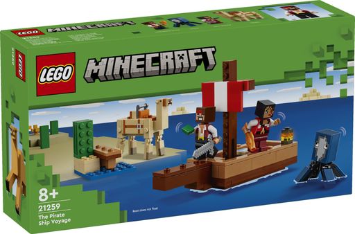 Конструктор Lego Minecraft Подорож на піратському кораблі (21259)