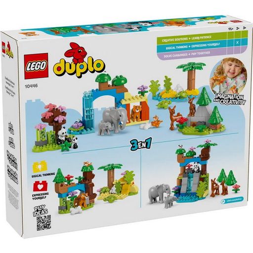 Конструктор Lego DUPLO Сімейства диких тварин 3-в-1 (10446)