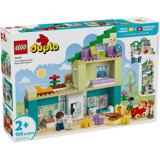 Конструктор LEGO DUPLO Town Сучасний родинний будинок із фігурками (10470)