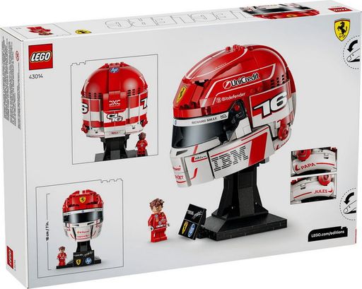 Конструктор LEGO Editions Formula 1 Шлем Шарля Леклера из команды Scuderia Ferrari HP (43014)