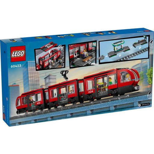 Конструктор Lego Трамвай и станция в центре города (60423)