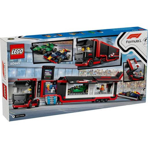 Конструктор Lego City Грузовик F1 с автомобилями RB20 и AMR24 (60445)