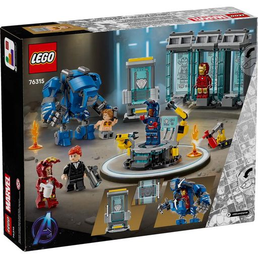 Конструктор Lego Marvel Лаборатория Железного Человека: зал доспехов (76315)