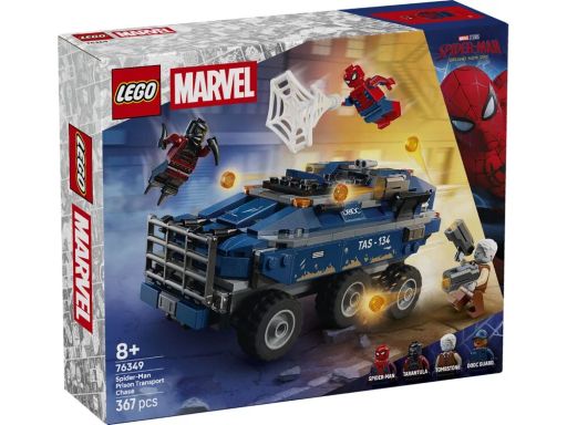 Конструктор LEGO Super Heroes Переслідування Людиною-Павуком машини для перевезення злочинців (76349)