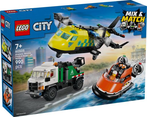 Конструктор Lego City Літак, вантажівка та катер (60505)