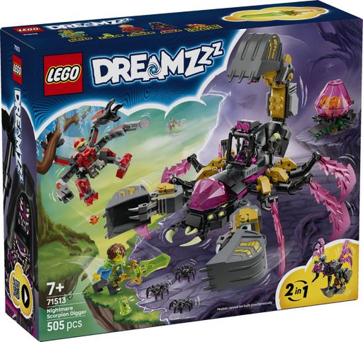Конструктор Lego Dreamzzz Екскаватор кошмарний скорпіон (71513)