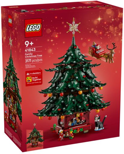 Конструктор Lego Icons Сімейна різдвяна ялинка (41843)
