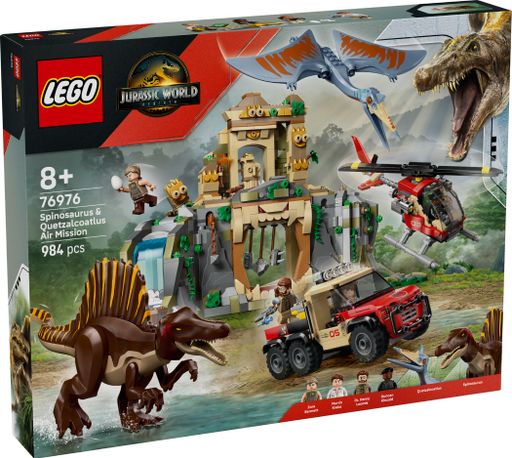 Конструктор Lego Jurassic World Полет на вертолете: спинозавр и кетцалькоатль (76976)