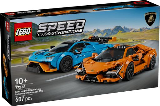 Конструктор Lego Speed Champions Lamborghini Revuelto та Huracán STO (77238)