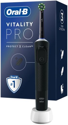 Електрична зубна щітка Braun Vitality D103.413.3 Protect x clean типу 3708 Black