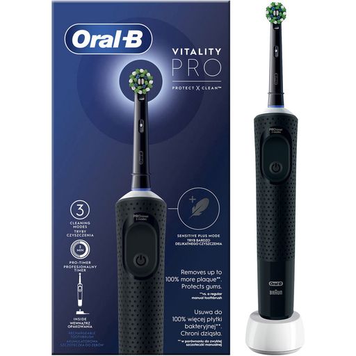 Електрична зубна щітка Oral-B Vitality D103 PRO Protect X Clean D103.413.3 Black Europe