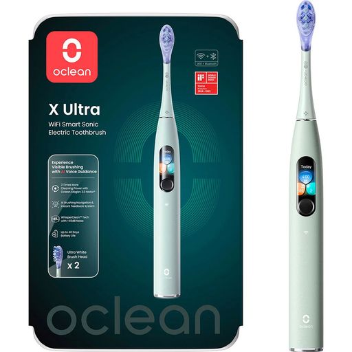 Умная зубная электрическая щётка Oclean X Ultra Green (6970810556025)