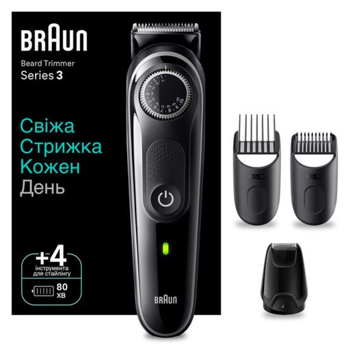Тример для вусів і бороди Braun BeardTrimmer BT3440