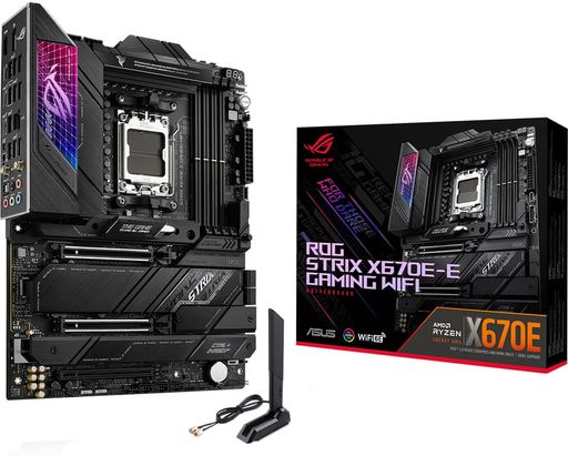 Материнcька плата ASUS ROG STRIX X670E-E GAMING WIFI sAM5 X670 4xDDR5 M.2 HDMI DP WiFi BT ATX