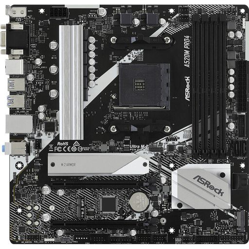 Материнська плата ASRock A520M Pro4 Socket AM4