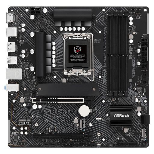 Материнська плата ASRock B760M PG Lightning Socket 1700