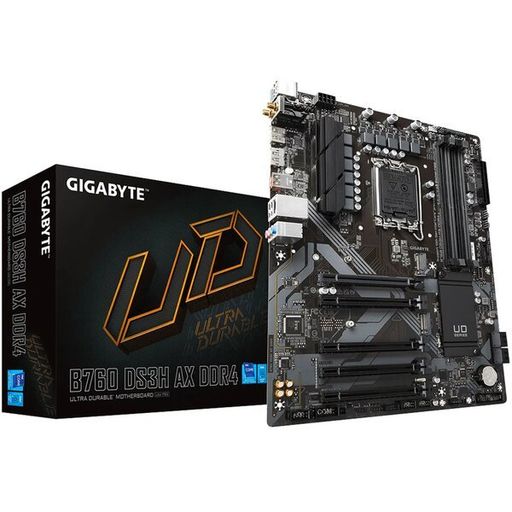 Материнська плата GIGABYTE B760 DS3H AX DDR4 s1700 B760 4xDDR4 M.2 HDMI DP ATX