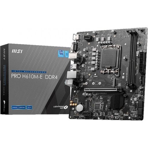 Материнская плата MSI PRO H610M-E DDR4
