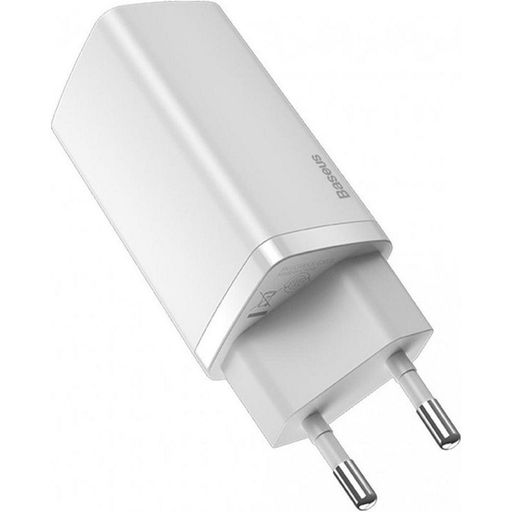 Сетевое зарядное устройство Baseus GaN2 Lite Quick Charger C+U 65W EU White (CCGAN2L-B02)
