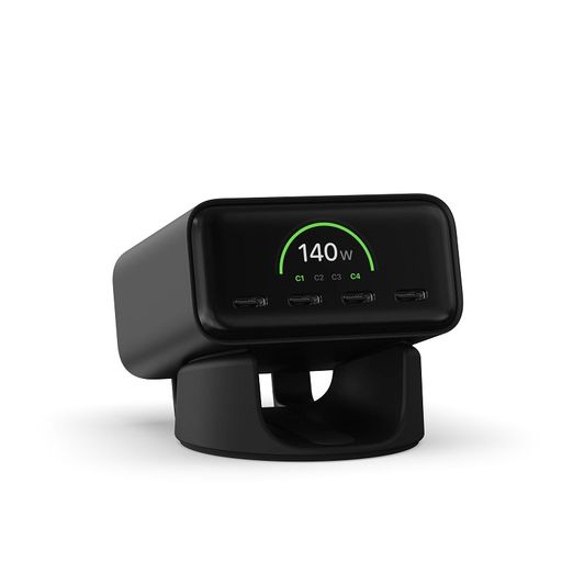 Сетевое зарядное устройство Satechi ChargeView 140W Desktop Charger Black (ST-C4CV140C-EU)