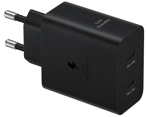 Зарядное устройство Samsung 50W Compact Power Adapter (w C to C Cable) Black (EP-T5020XBEGEU)