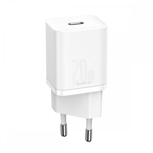 Сетевое зарядное устройство Baseus Super Silicone PD Charger 20W Type-C White (CCSUP-B02)