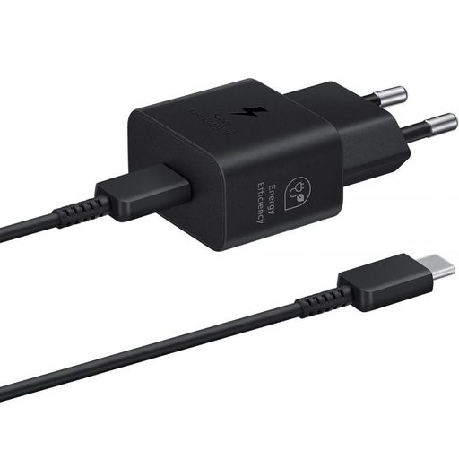 Сетевое зарядное устройство Samsung 25W Power Adapter (w C to C Cable) Black (EP-T2510XBE)