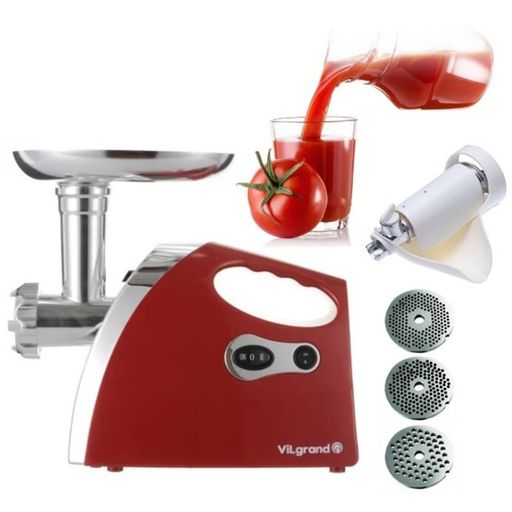 Електром'ясорубка ViLgrand V203-BRMG Red Europe