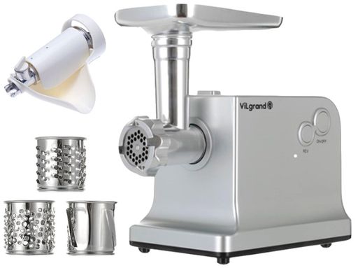 Електром'ясорубка ViLgrand V221-PMG Silver Europe