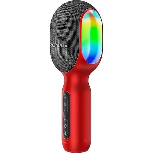 Мікрофон для караоке Promate VocalMic Bluetooth LED Red (vocalmic.red)