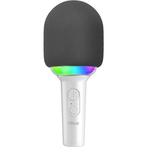 Мікрофон для караоке Fifine RGB E2W White