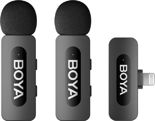 Беспроводной петличный микрофон BOYA BY-V2 Lightning Black