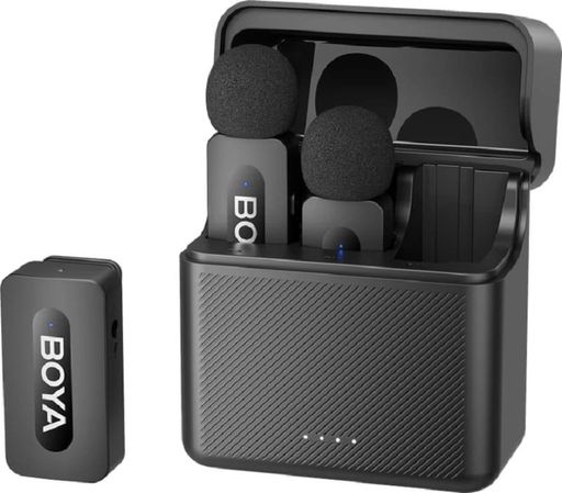 Беспроводной петличный микрофон BOYA BY-V35 TRS for camera Black