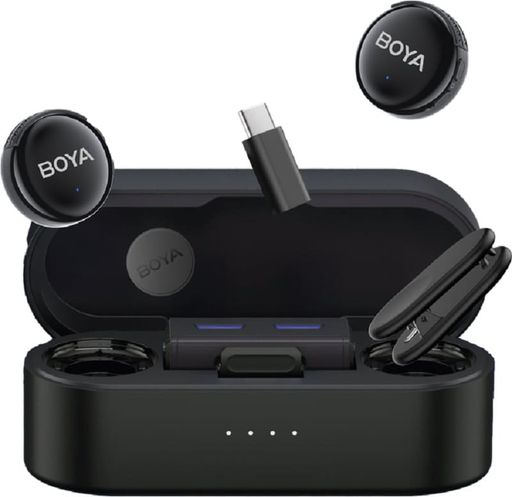 Бездротовий мікрофон BOYA LINK 3-02 Type-C/TRS Black