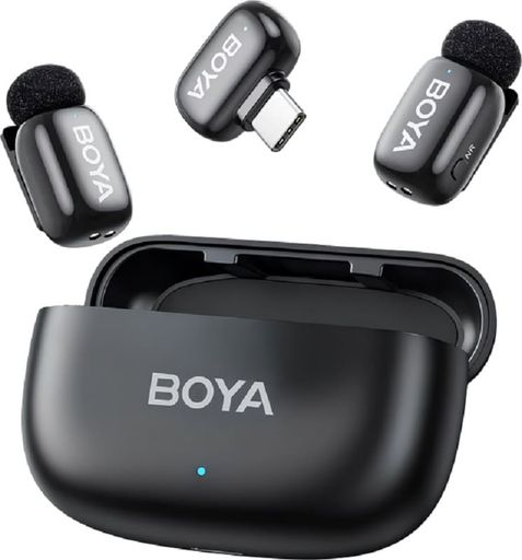 Бездротовий петличний мікрофон BOYA mini-14 Type-C Black