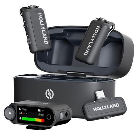 Микрофонная радиосистема Hollyland LARK MAX2 Combo (2TX+1RX) Black
