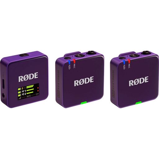 Микрофонная радиосистема для камеры, для смартфона Rode Wireless GO III Purple